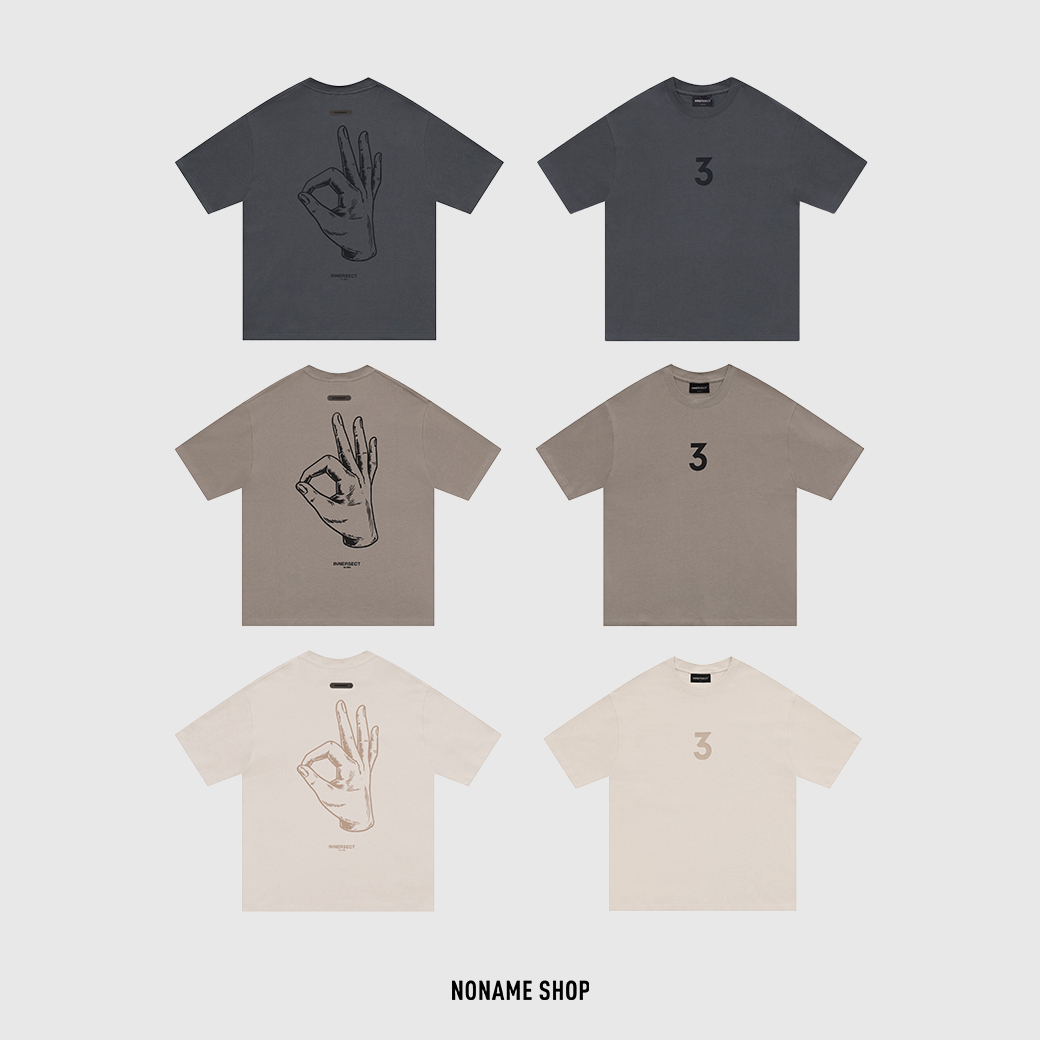 <<現貨供應!!!>> INNERSECT 美式街頭 手勢 數字 短袖 三色 (男款)
