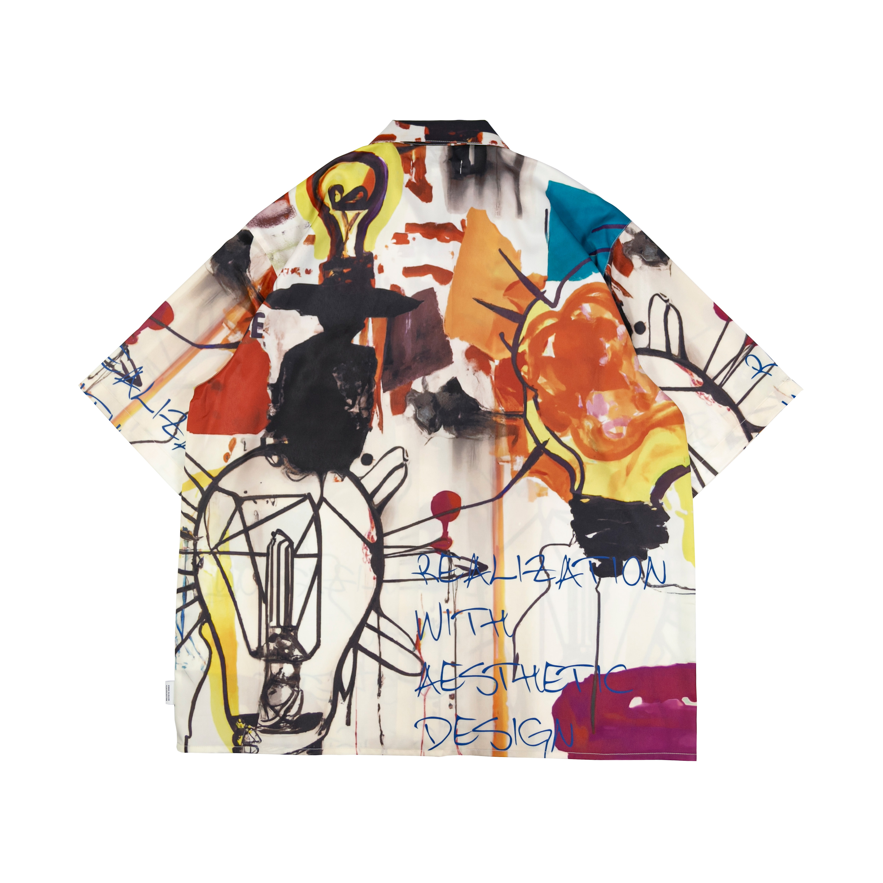 idealism / Bulb Graffiti Shirt White - ID24013