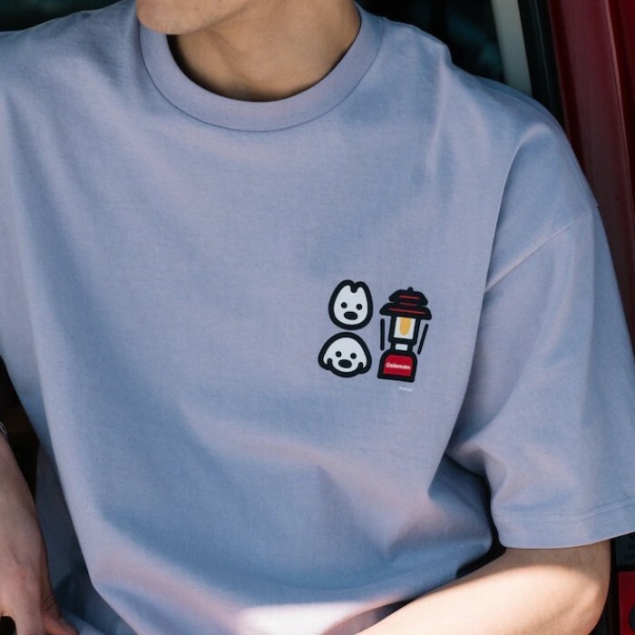 日本限定 Coleman × matsui × FREAK'S STORE 三方聯名 經典 狗狗 復古 插畫 圆领 短T 短袖上衣