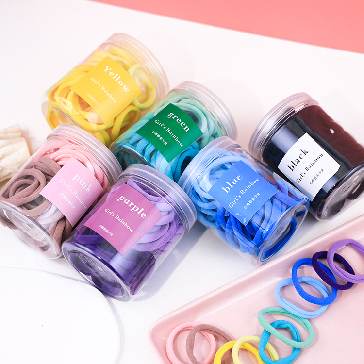 糖果色髮圈 50入組【AY015】