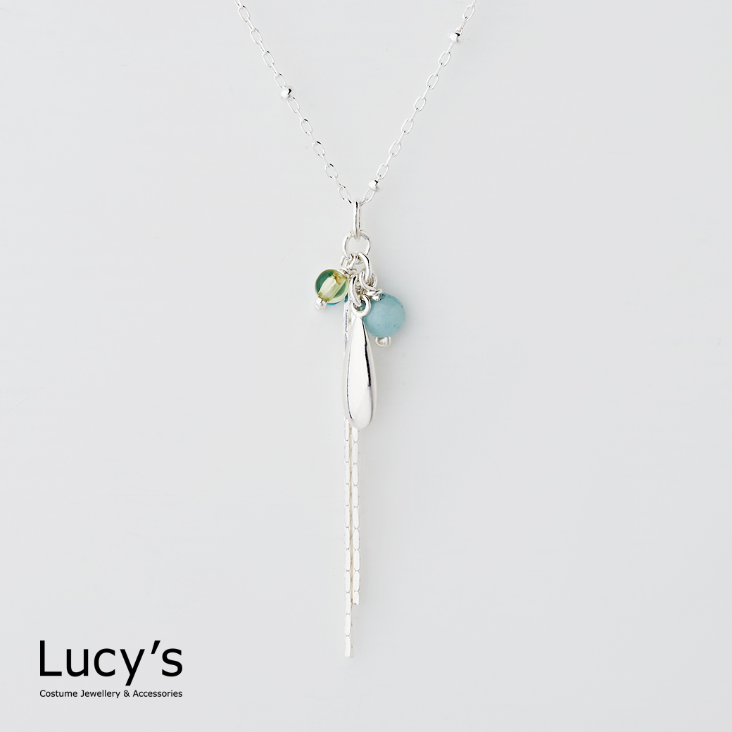 LUXURY 系列｜925純銀 原石流蘇 項鍊 (113813)