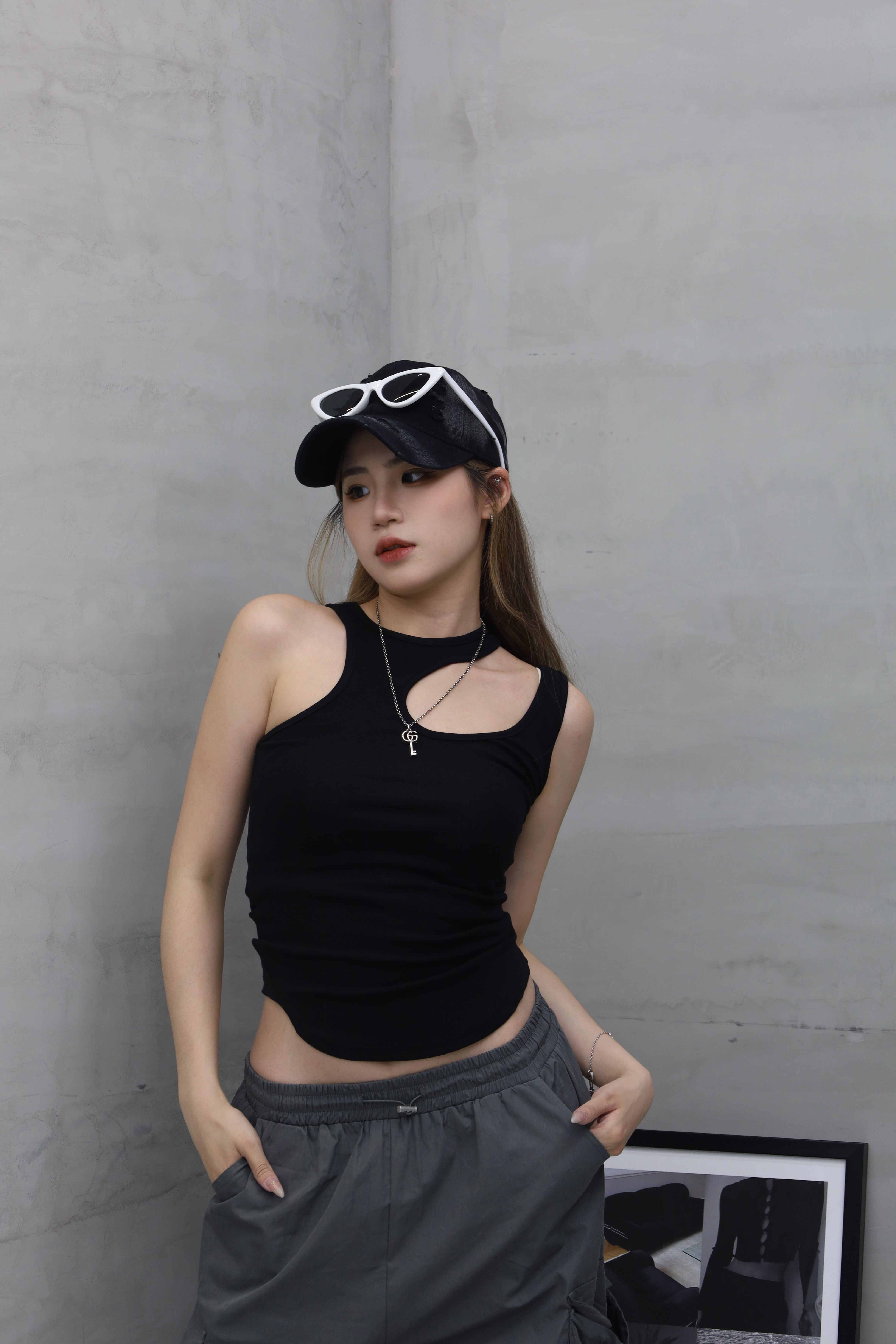 不規則設計感背心