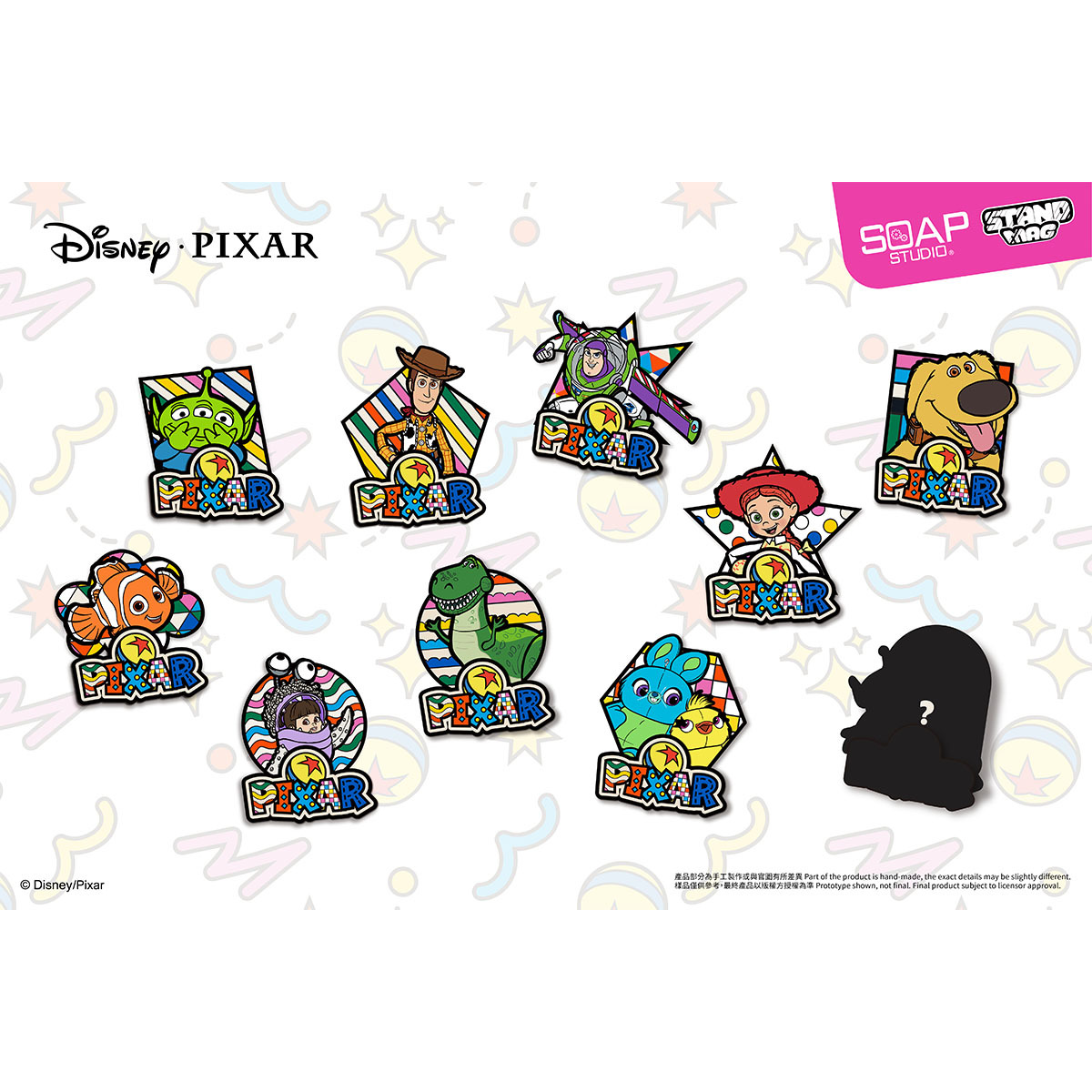 迪士尼彼思款磁貼徽章座