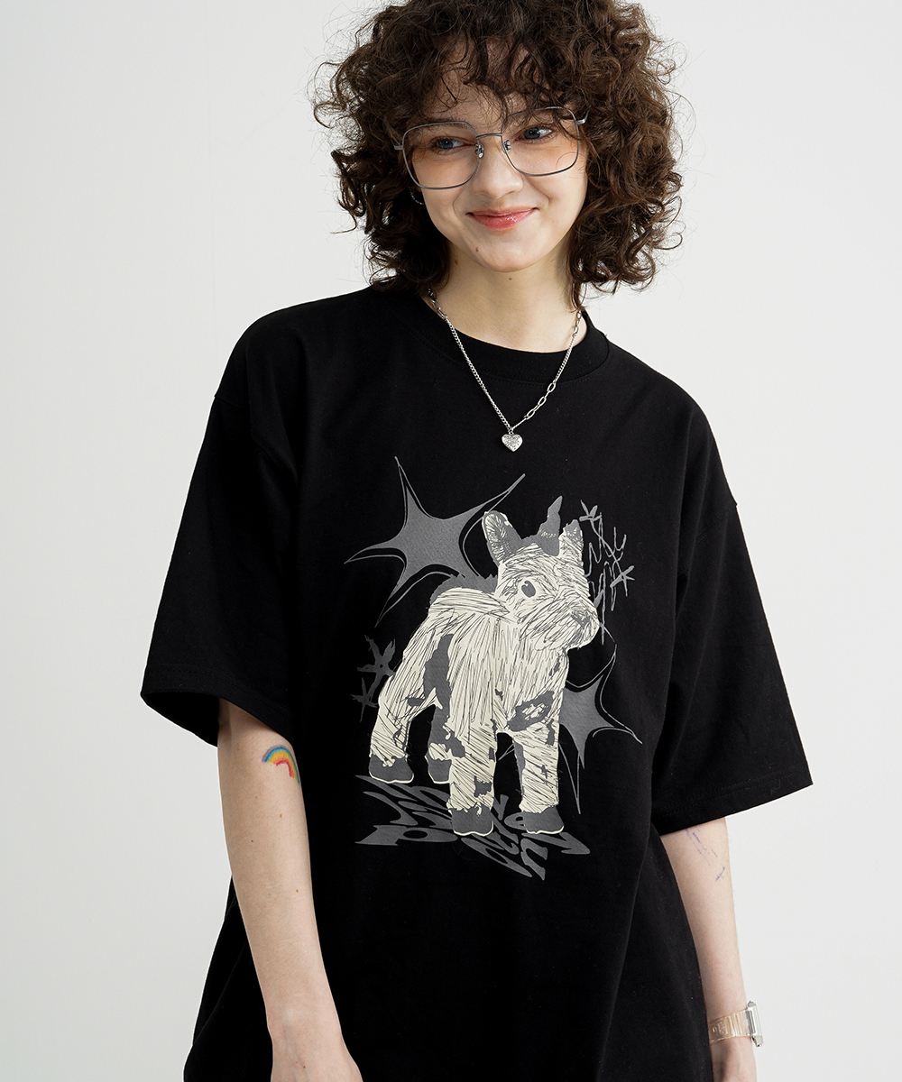 <預購> 官網限定優惠 韓國WV PROJECT CALIPONYS 🦄 素描獨角獸純棉短Ｔ