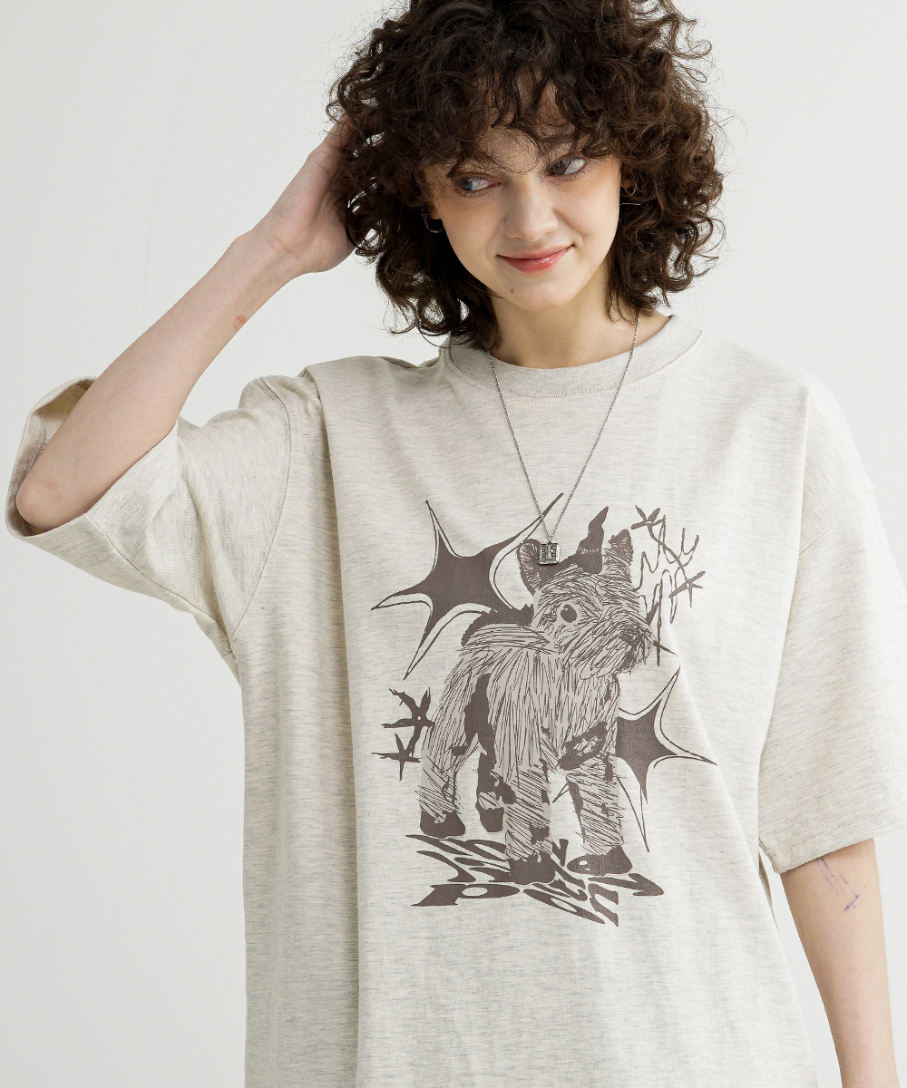 <預購> 官網限定優惠 韓國WV PROJECT CALIPONYS 🦄 素描獨角獸純棉短Ｔ