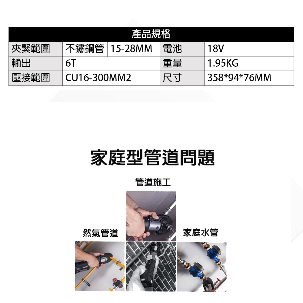 附發票｜芯片款SC650 鋰電壓接鉗｜ 電動不鏽鋼水管壓接 充電式壓接鉗 電動式壓接鉗通牧田電池