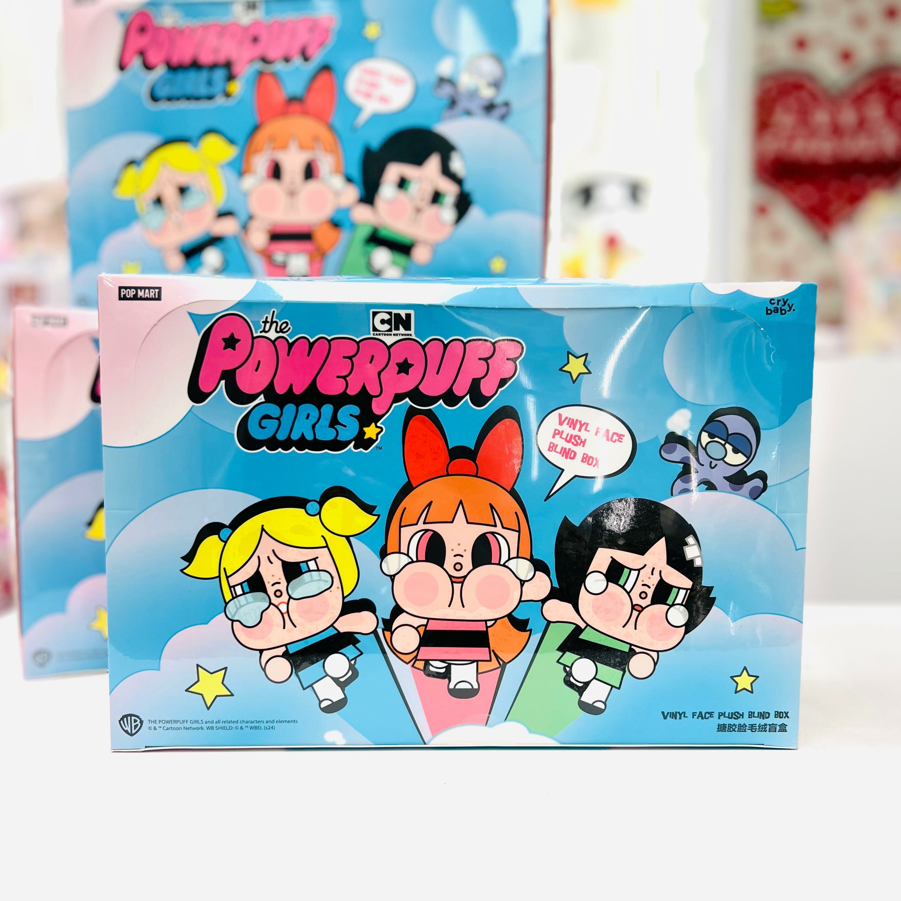 CRYBABY 哭娃 X 飛天小女警 搪膠臉毛絨掛飾 blind box (POP MART)