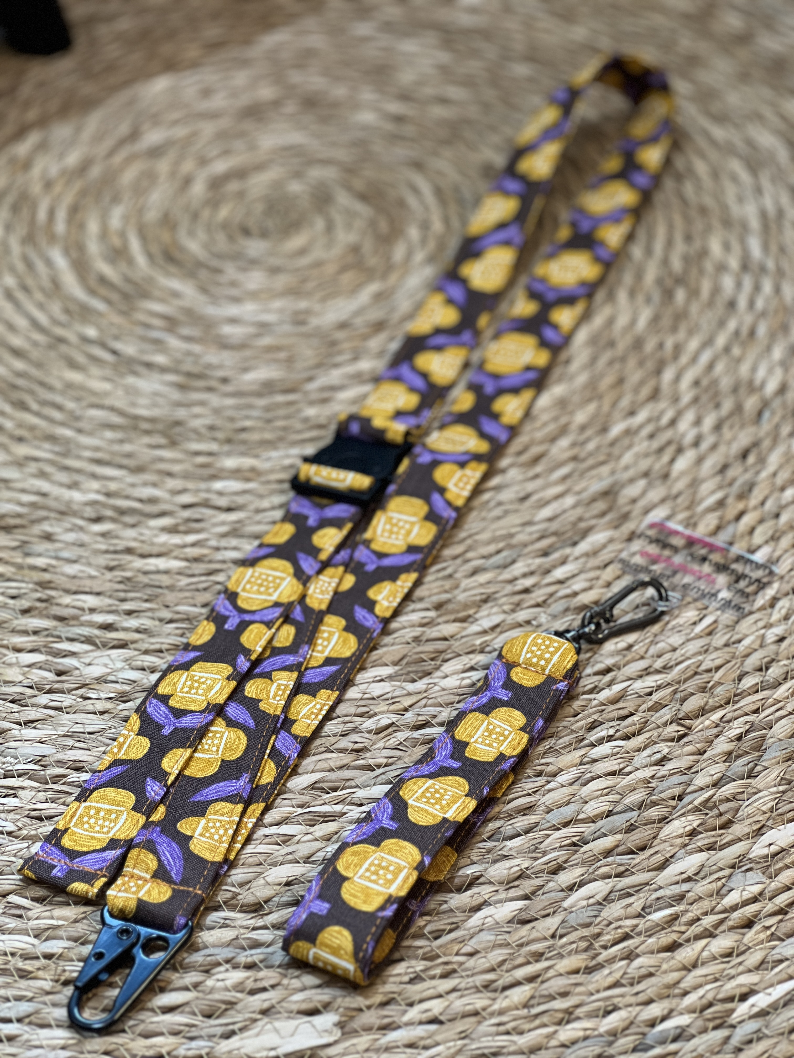 Cross Body Phone Charm 手機揹帶 | Japan Fabric | 小黃花