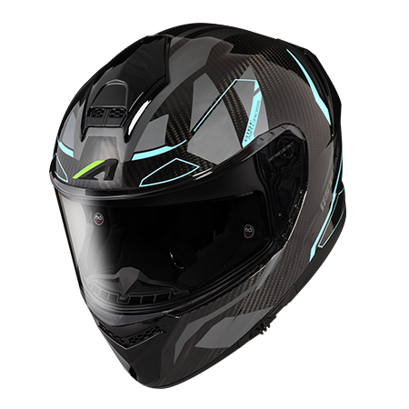 ASTONE GT6F 彩繪 YA2 黑藍 全罩 E.Q.R.S快拆設計 雙鏡片 碳纖維