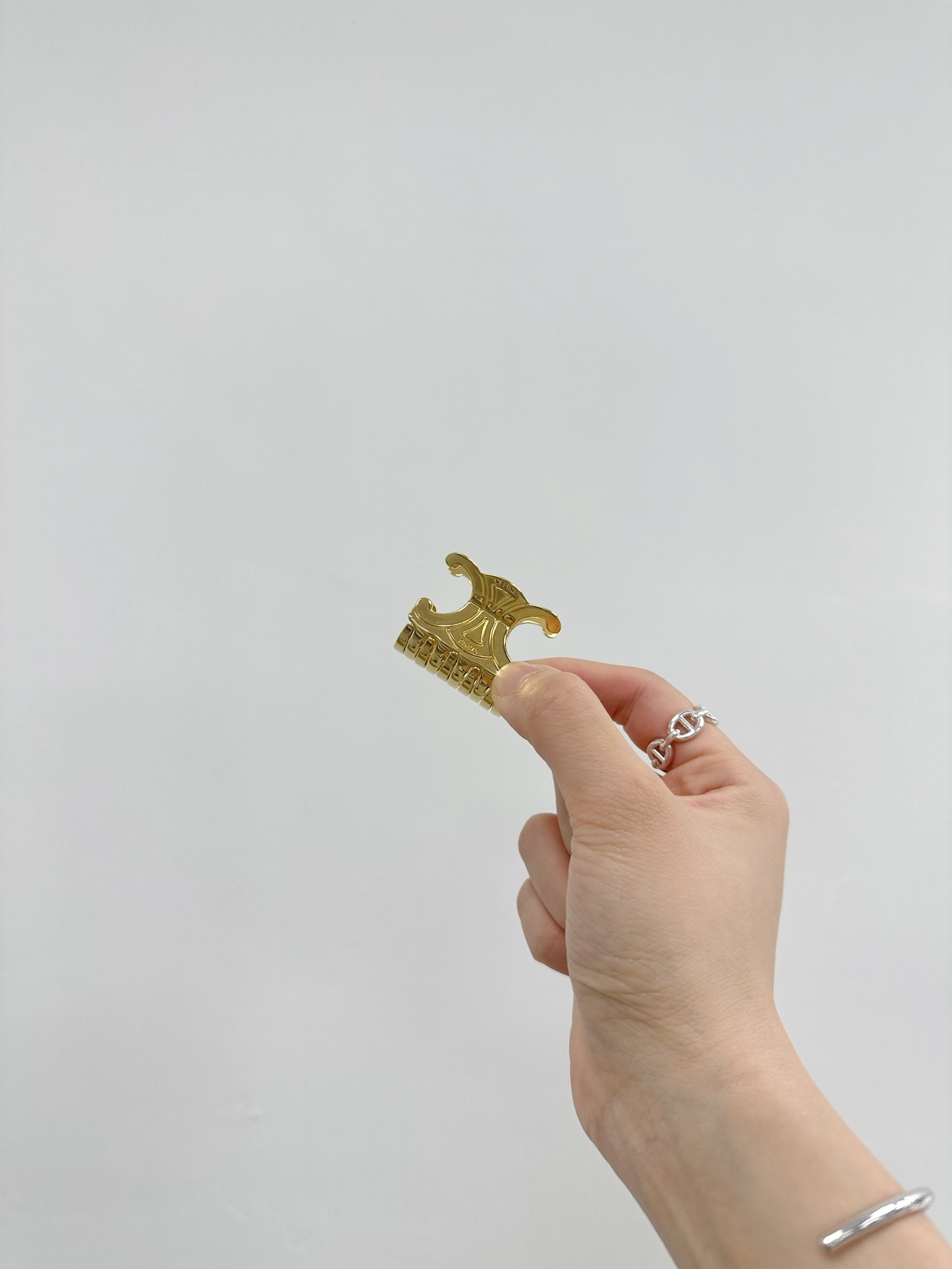 Celine Triomphe Medium Hair Claw