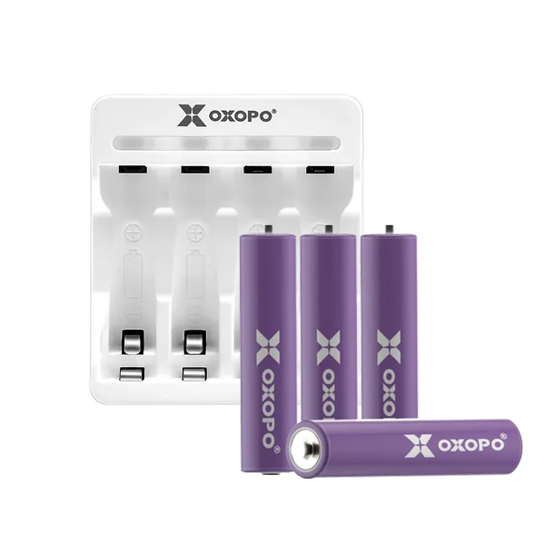 OXOPO 【XN系列】AAA四號高容量鎳氫電池 4入充電組(XN-AAA-4C)