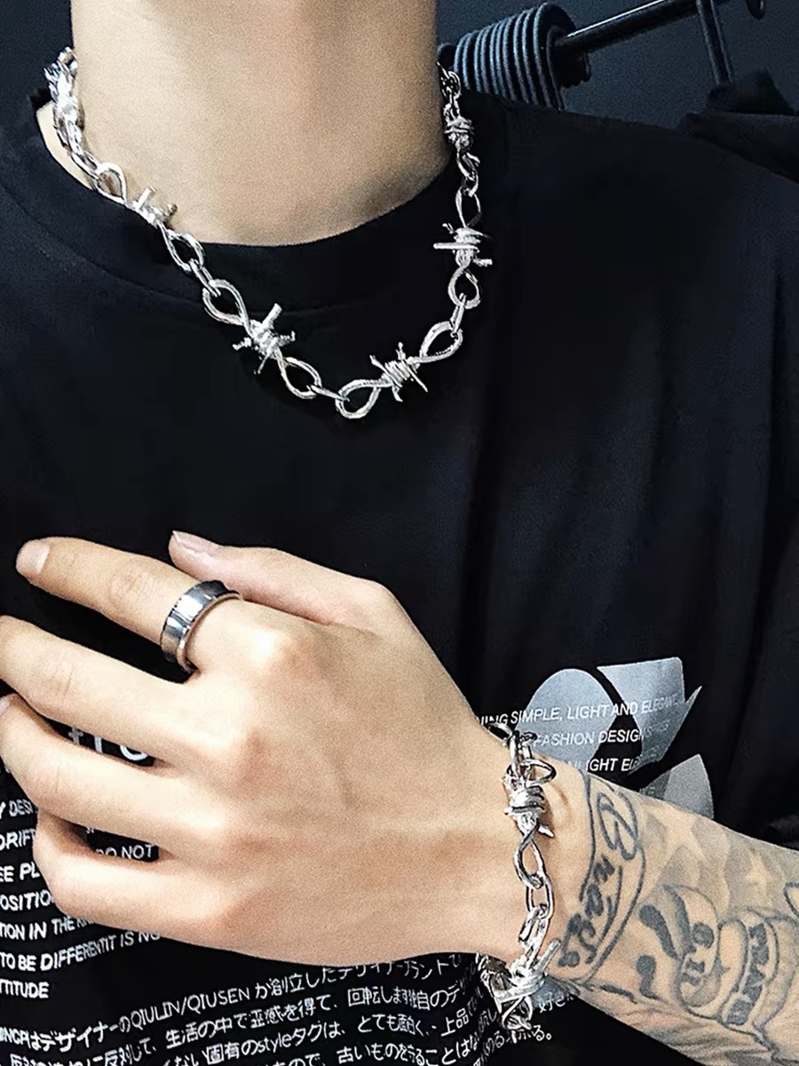 訂製款 荊棘項鍊 手鍊 鈦鋼 粗鏈