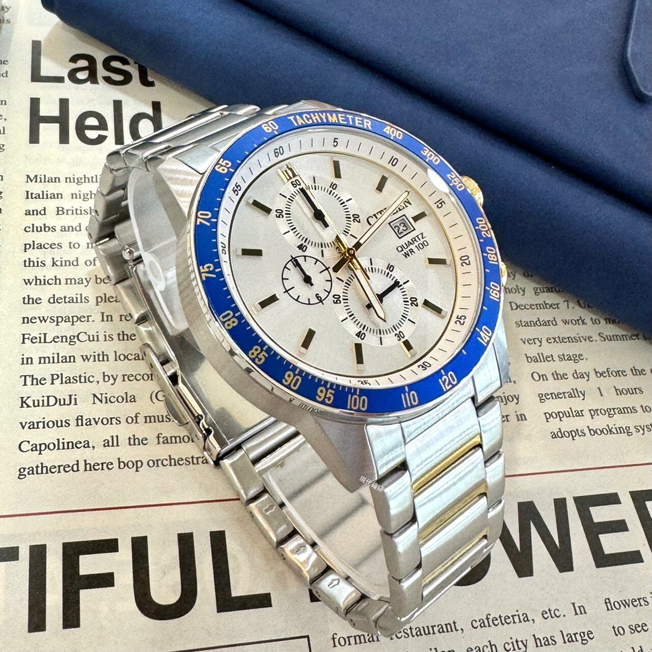 【CITIZEN 星辰】CHRONOGRAPH系列 三眼計時石英錶AN3686-53A  44mm 現代鐘錶