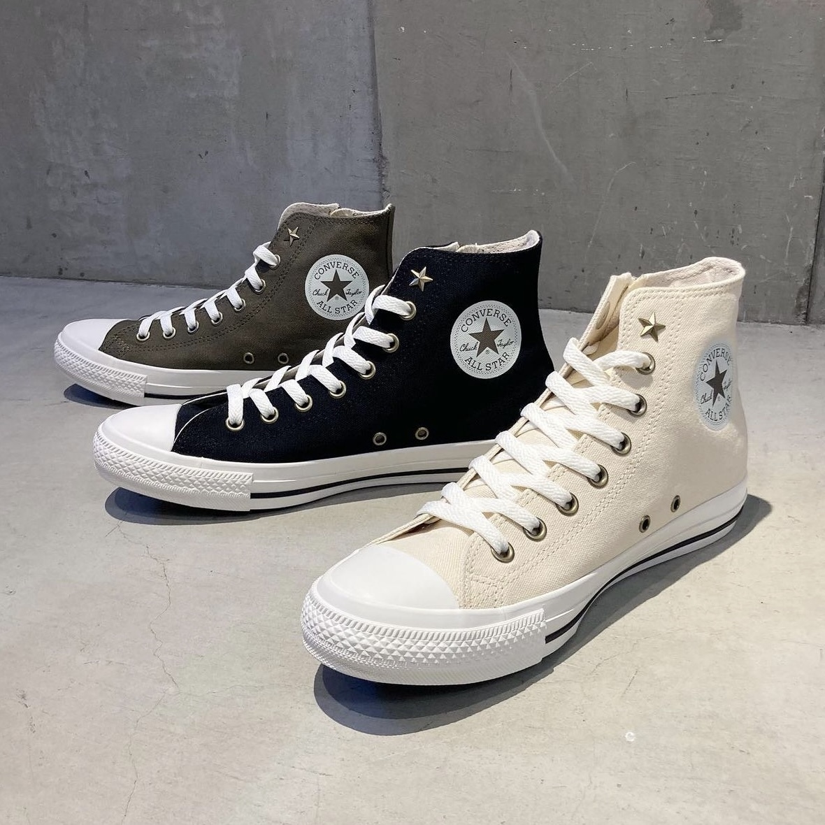 ┊converse all star 拉鍊小星星 三色