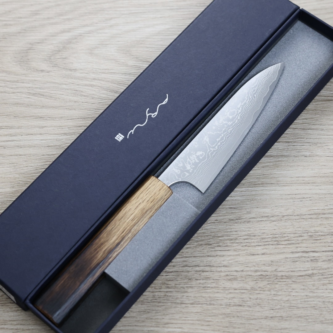 安立勝重 蔬果刀 120mm VG10 大馬士革 和柄