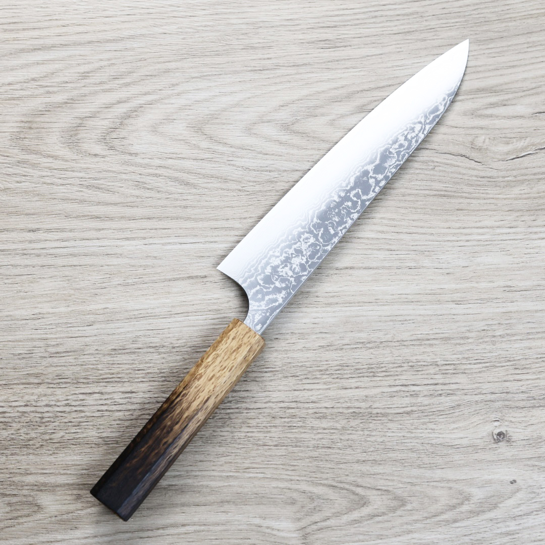 安立打刃物 牛刀 210mm VG10 大馬士革 和柄