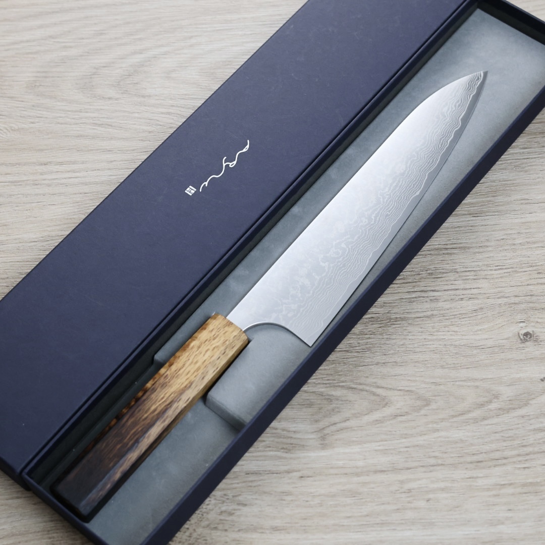 安立打刃物 牛刀 210mm VG10 大馬士革 和柄