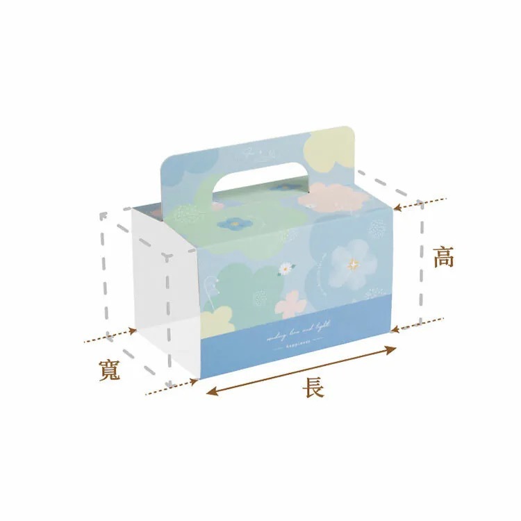 一體成型盒 NO.09 封套提把-香草蜜斯朵 10入/包 14.9*9.5*9.3cm【3A27-109402-1】