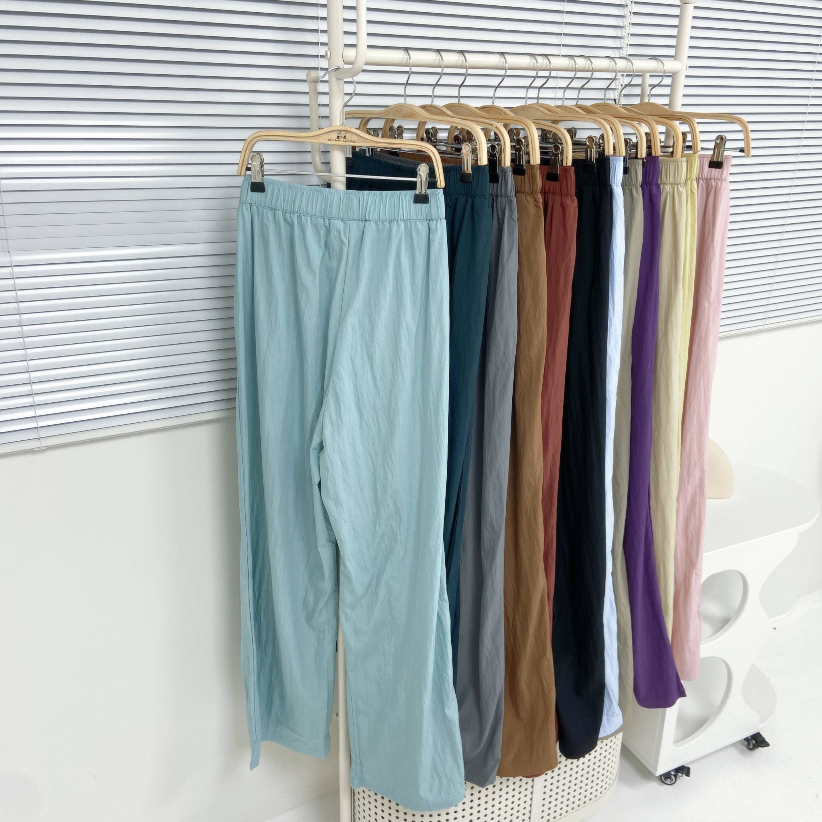 【Hoi2推介】多色~全橡筋腰薄料闊褲