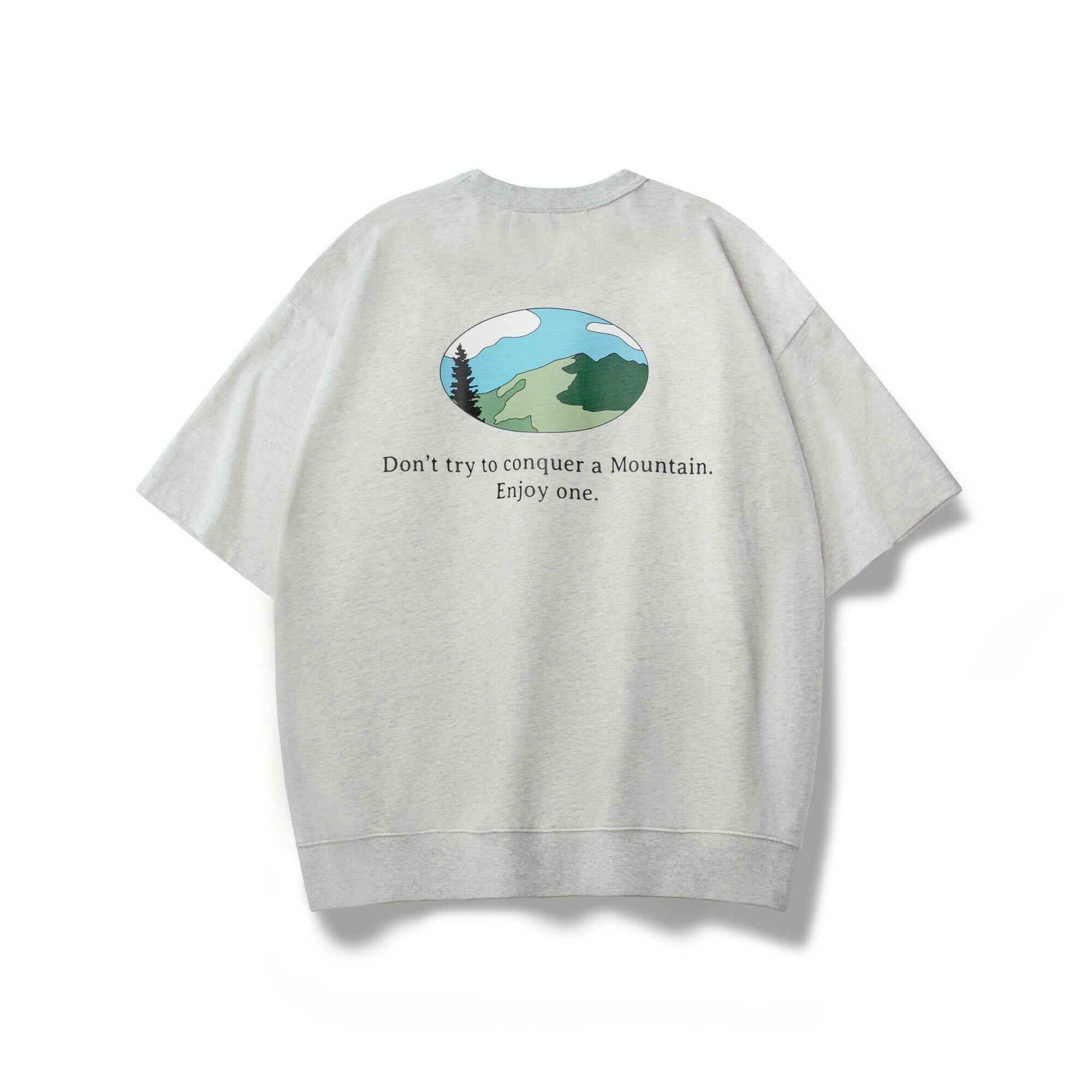FILTER017® Mountain Range Graphic Short Sleeve Sweatshirt 山脈圖像羅紋學院短Tee
