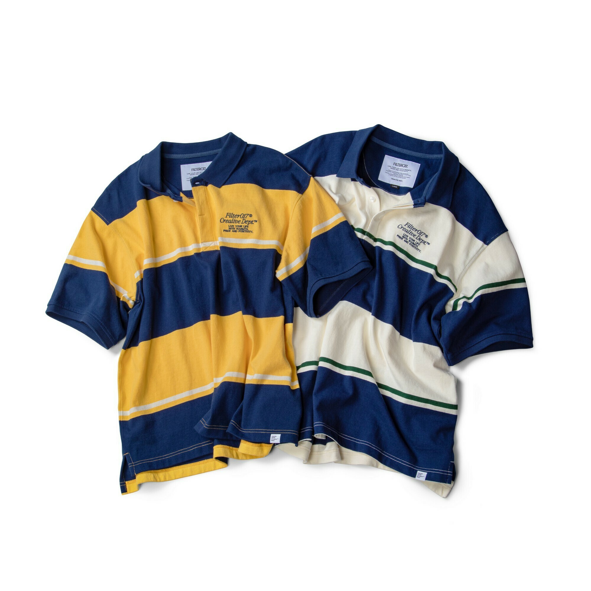 FILTER017® Striped Polo Shirt 針織條紋POLO衫