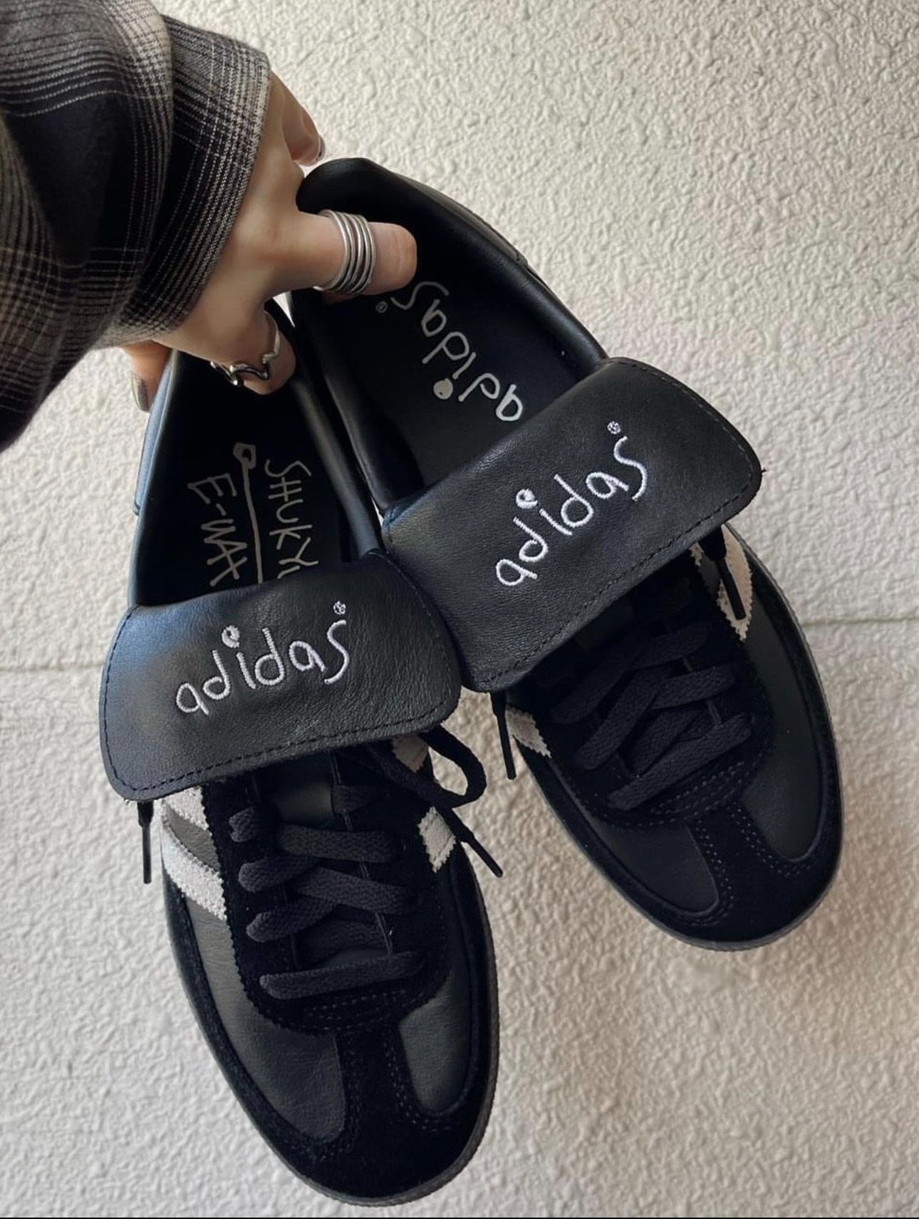シューズ adidas shukyu ewax black 26.5 adidas Handball Spezial Shukyu Ewax 'Black White' HP6695