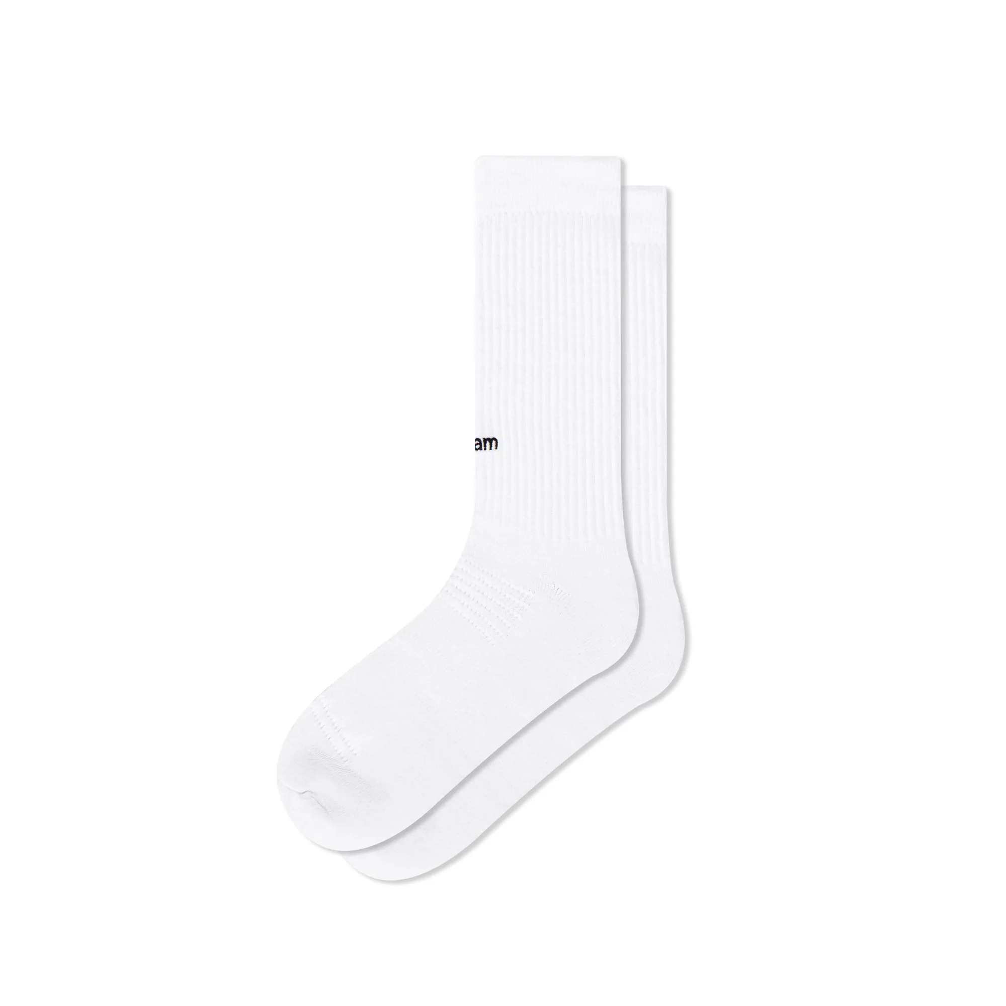 ESSENTIAL CREW 柔白 - 素面單色針織高筒襪