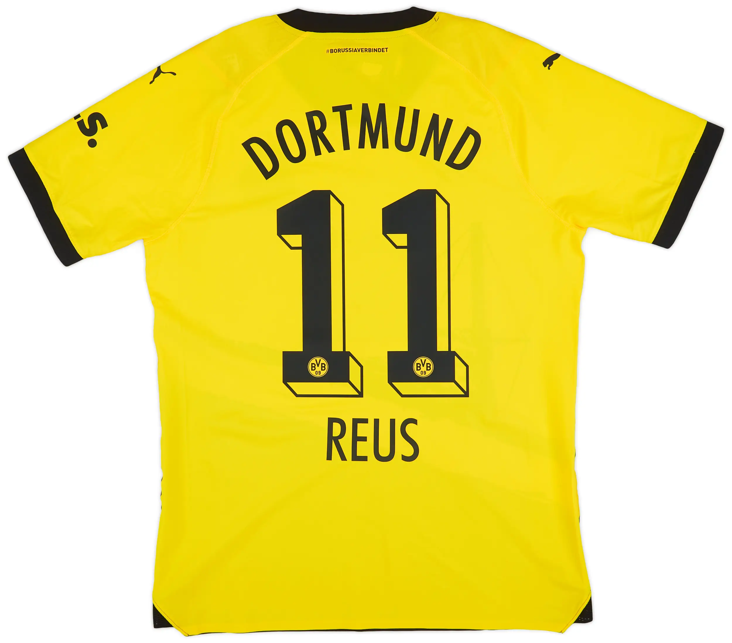 2023 Borussia Dortmund Authentic Home Shirt with #11 REUS & Bundesliga Patch