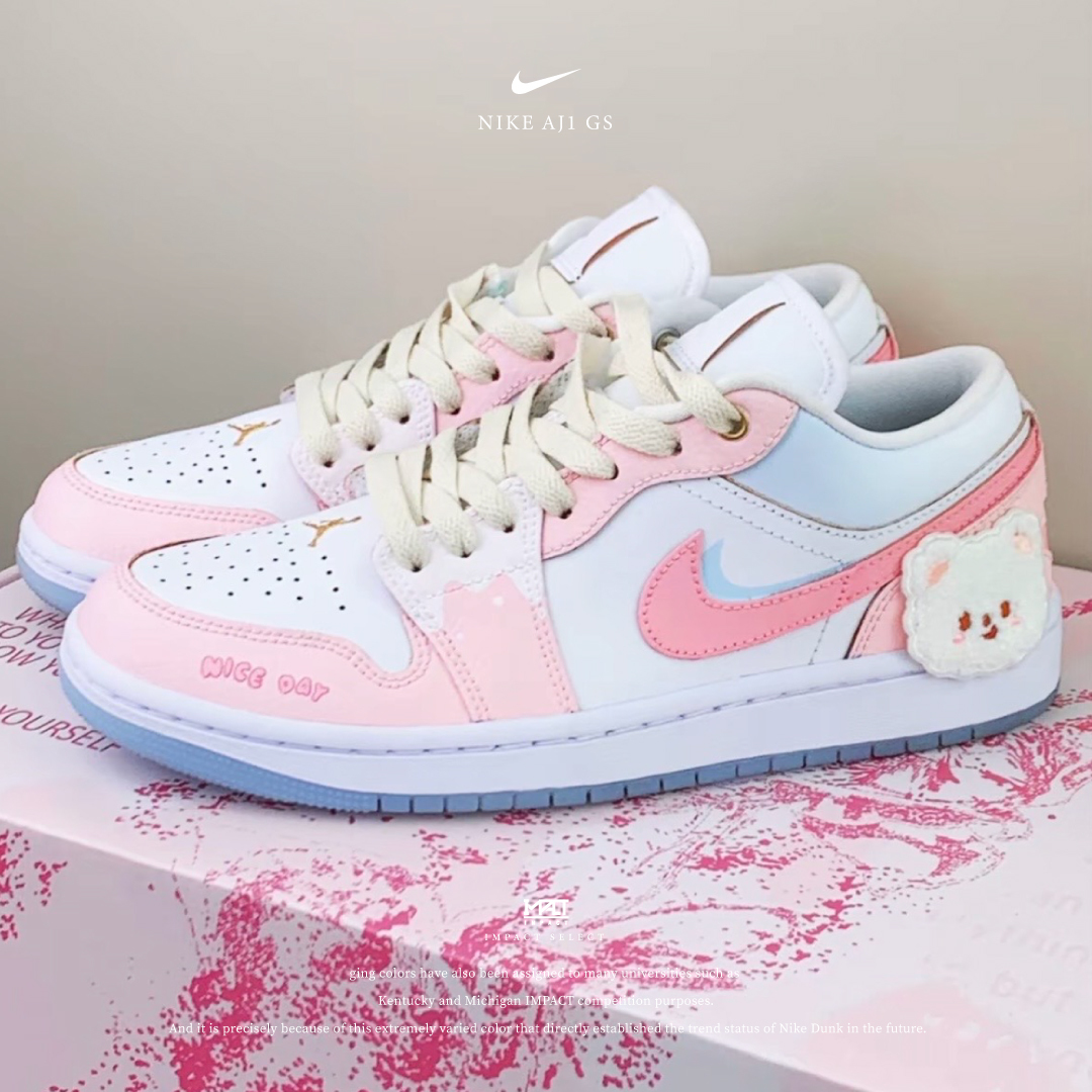 【訂製款】Nike AJ1 Low 布蕾小熊