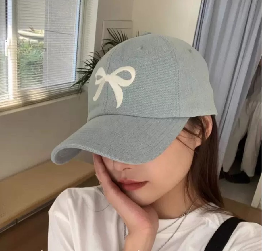 質感蝴蝶結牛仔老帽/二色