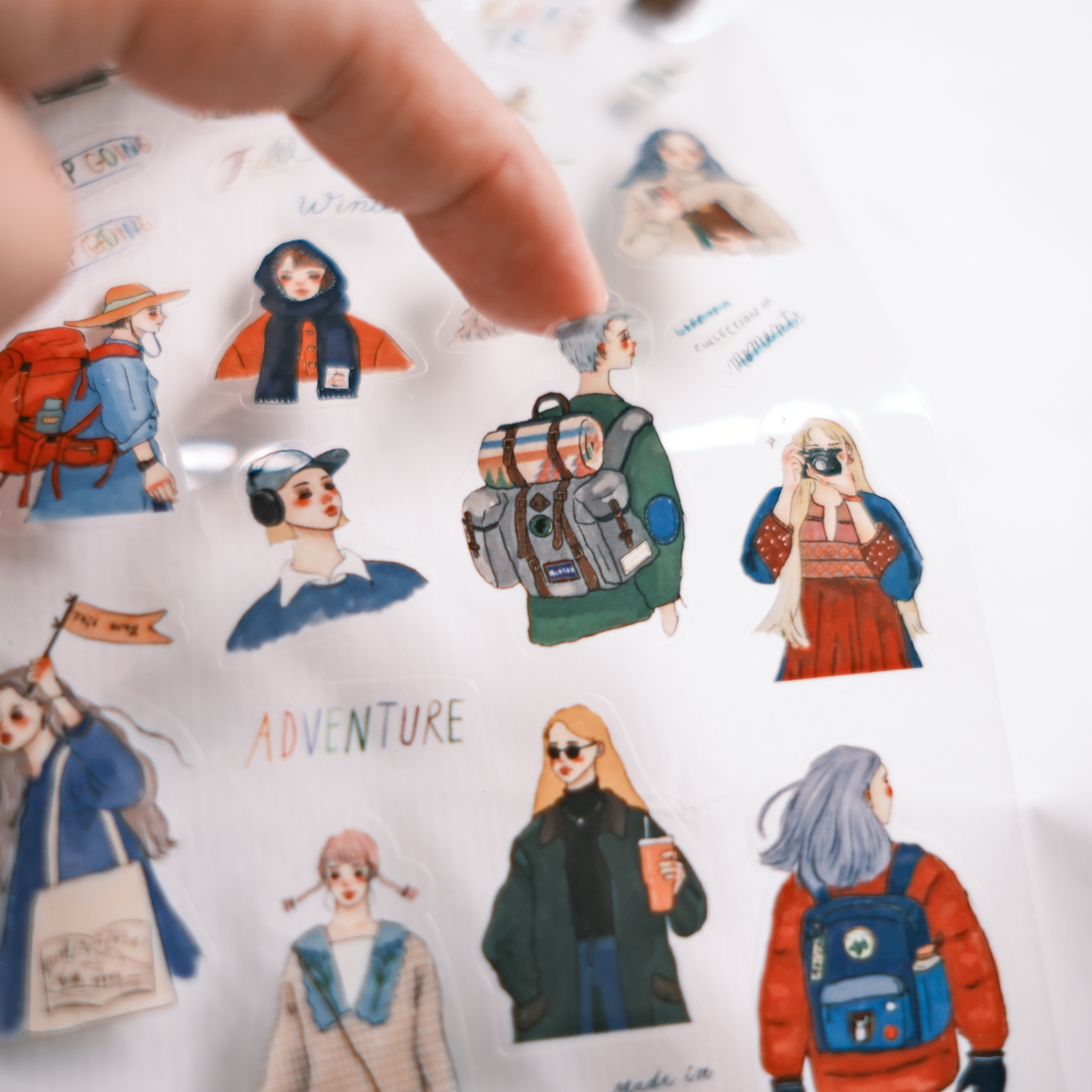 環島旅行 2入貼紙 和紙貼紙+PET貼紙 ｜甜蜜生活