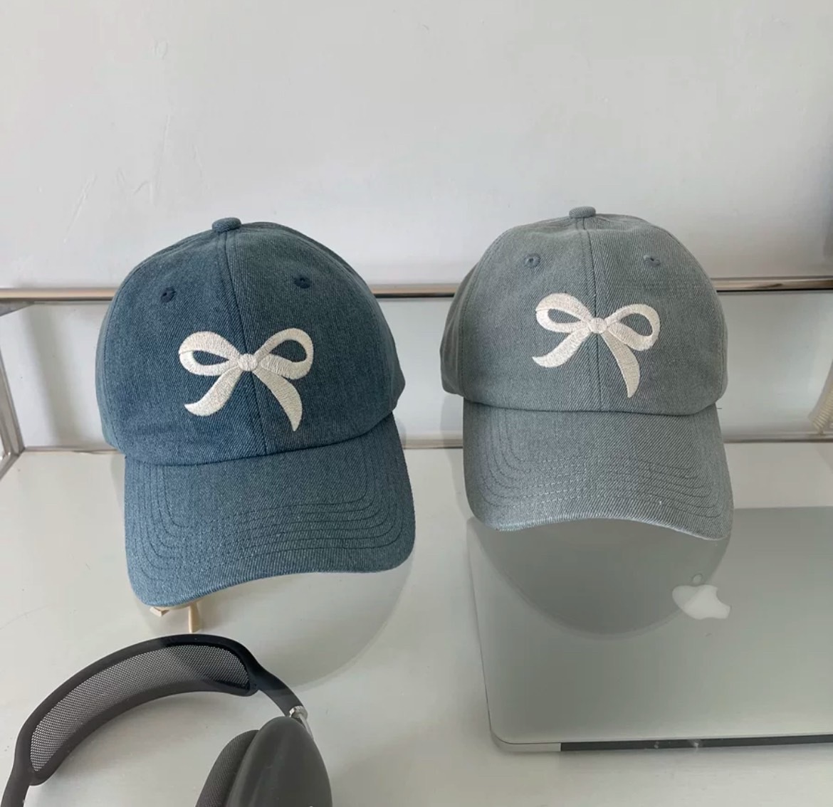 質感蝴蝶結牛仔老帽/二色