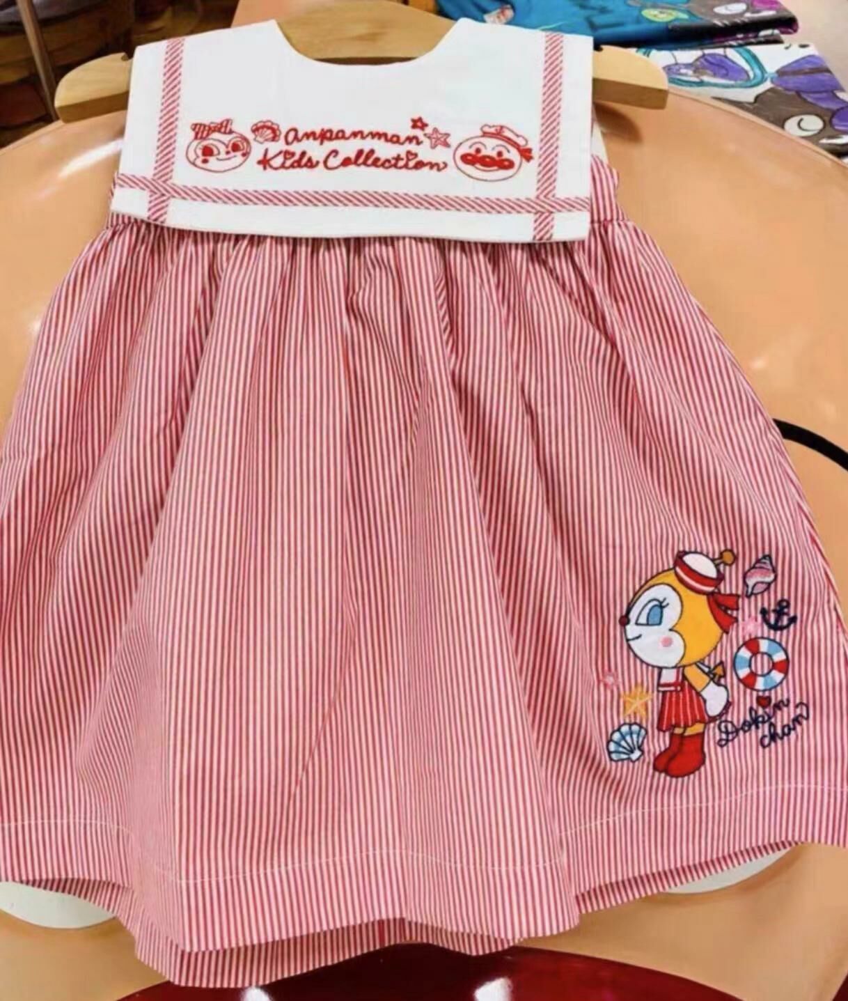 日單 麵包超人海軍領連身裙