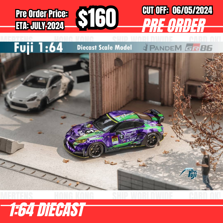 PO-$160 * Fuji * 1:64 Toyota GR86 EVA Purple [OD04/05]