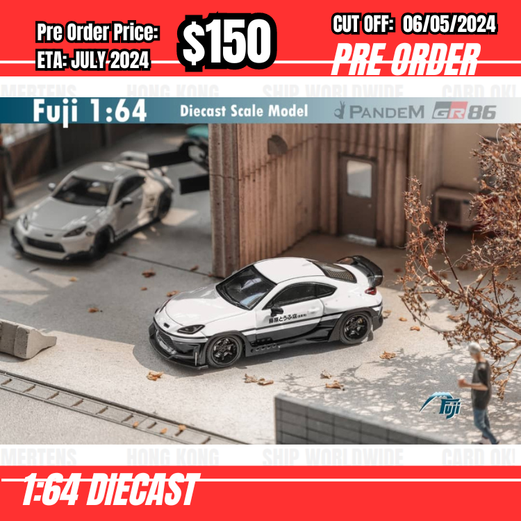 PO-$150 * Fuji * 1:64 Toyota GR86 Fujiwara [OD04/05]