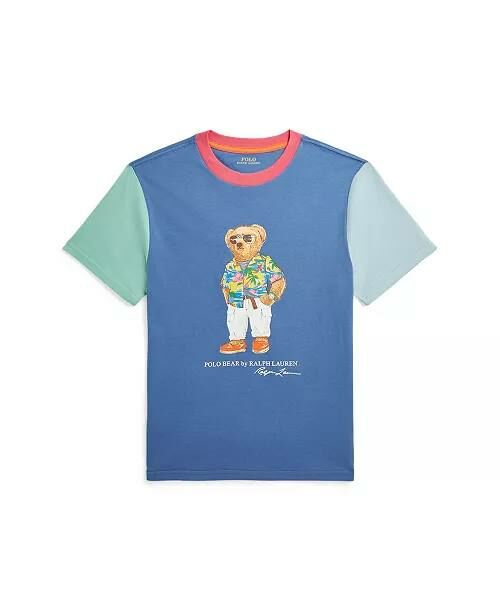 [U] POLO RALPH LAUREN KIDS POLO BEAR S/S T-SHIRT,MULTI, 323905258003-MULTI (UPR225)