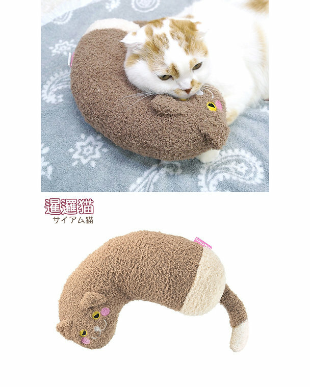日本 CattyMan 超柔軟陪睡貓枕