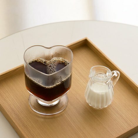 廣田硝子 心形矮腳玻璃杯