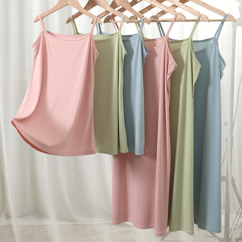 冰絲薄款母女吊帶裙