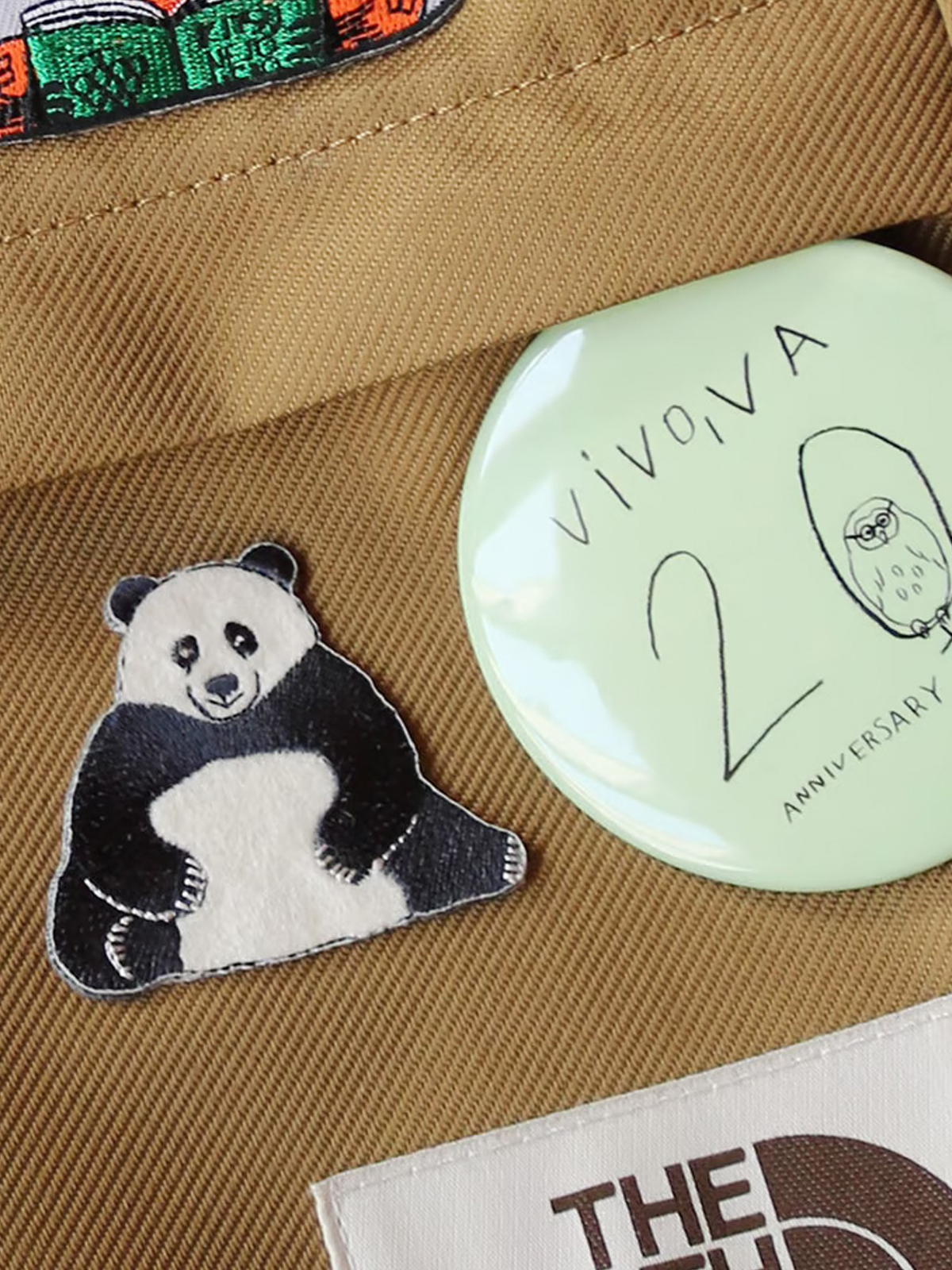 刺繡布貼片 熊貓｜Tomotake