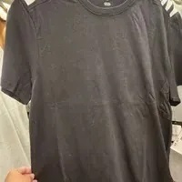 [IMPERFECTION] DKNY MEN'S SHOULDER LOGO T-SHIRT,BLACK, M1312008-BLK [FINAL SALE] (SDF1407)