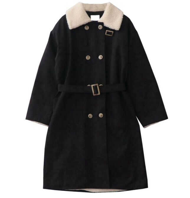 Hot selling lamb wool jacket [black] [one size fits all]