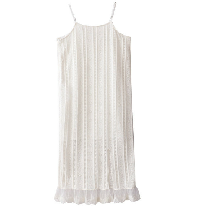 Hot selling lace suspender dress [apricot white] [size L]
