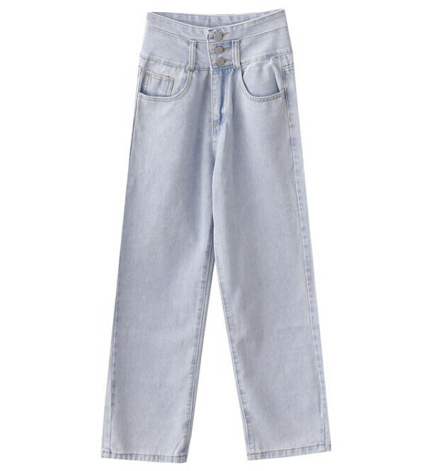 Hot Selling Straight Jeans [Light Blue] [XL Size]