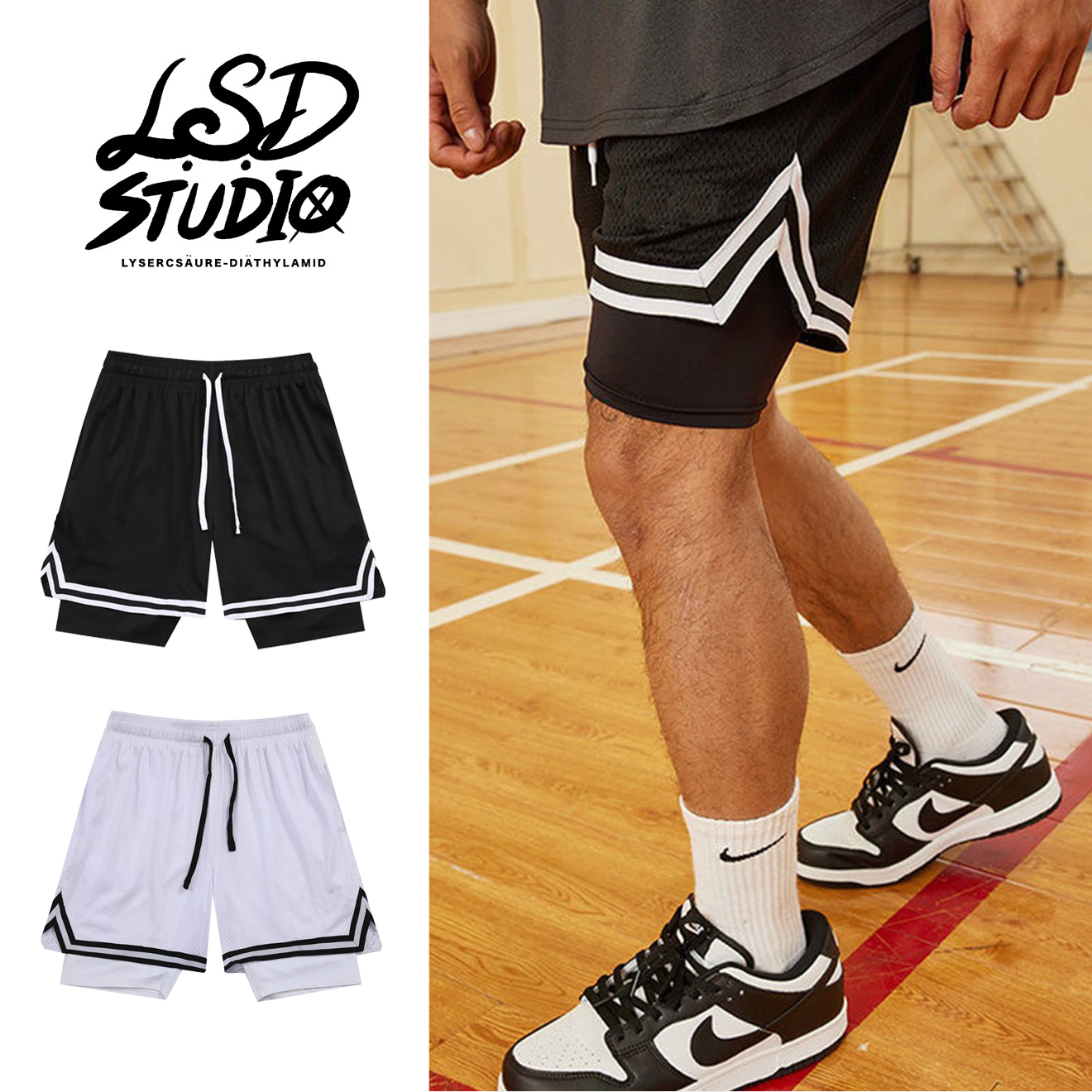 好穿好看推薦|雙層訓練防尷尬專業運動短褲【SPCN3015】