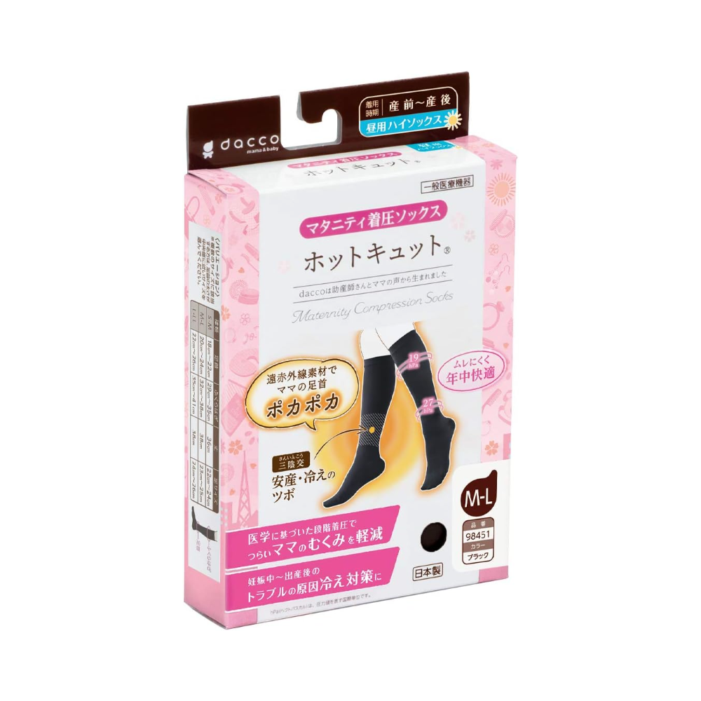 Dacco三洋 孕婦壓力襪 溫熱去水腫 日用 日本制