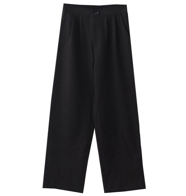 Hot selling straight casual pants [black] [Size-L] (please contact customer service to confirm the delivery size after placing the order)