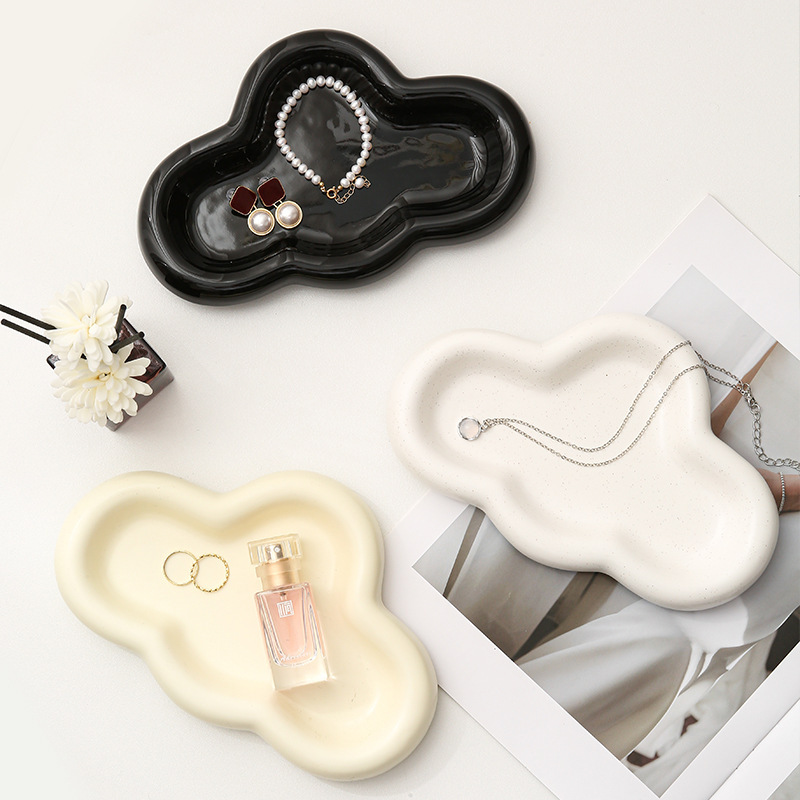 《4140》雲朵T字形陶瓷首飾展示盤