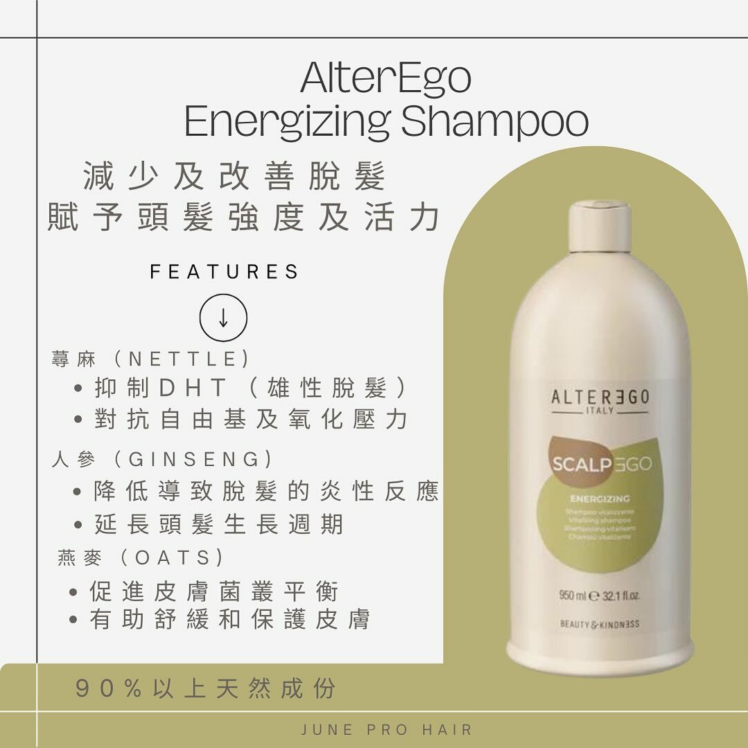 AlterEgo Energizing Shampoo - 300ml/950ml