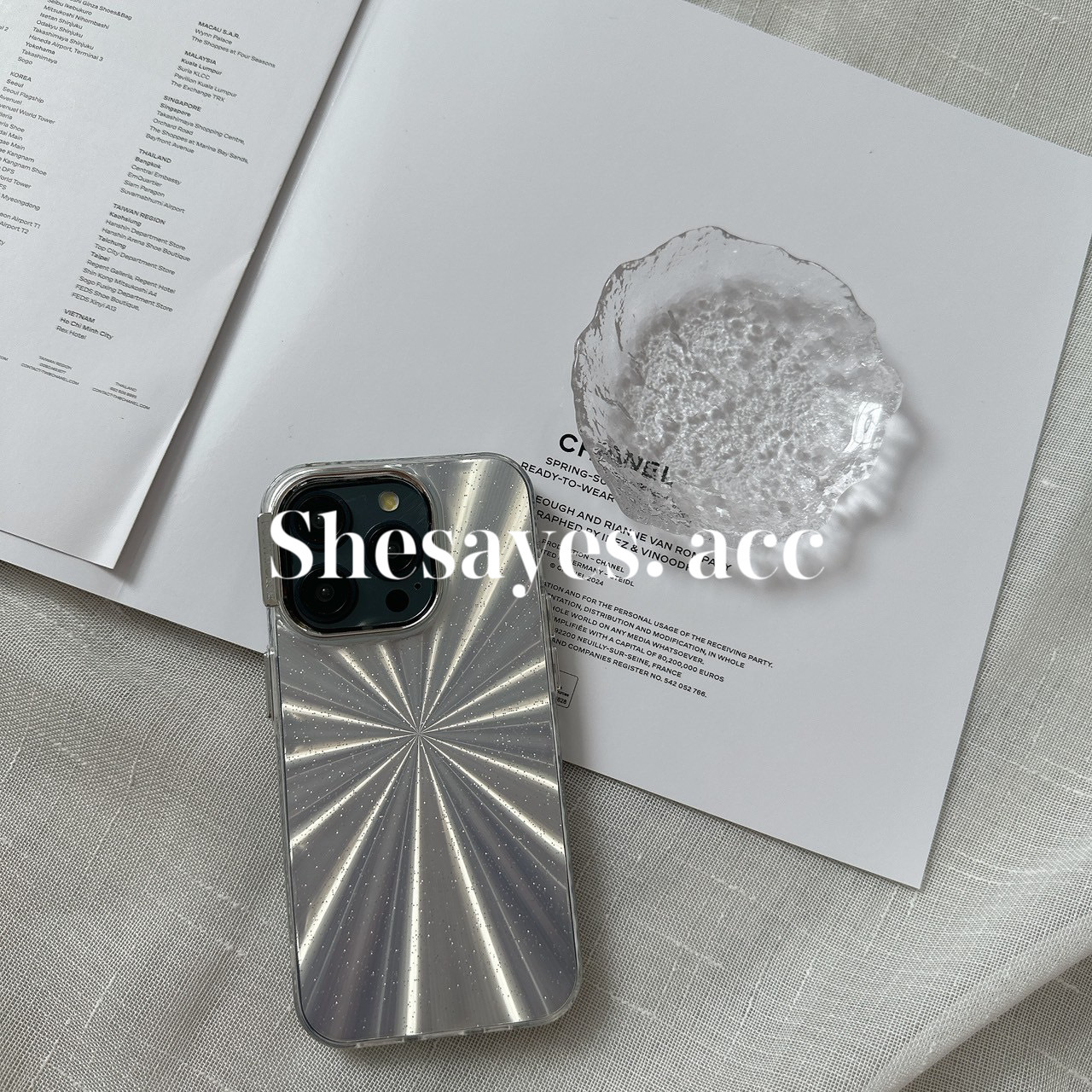 IPHONE 銀色科技感手機殼